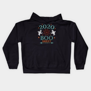 2020 is Boo Sheet Halloween Vintage Distressed Kids Hoodie